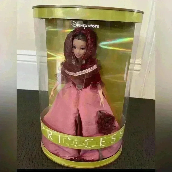 Disney Accessories - RARE Princess Belle doll 12" Disney Store NIP Royal Princess Series Light Up Box